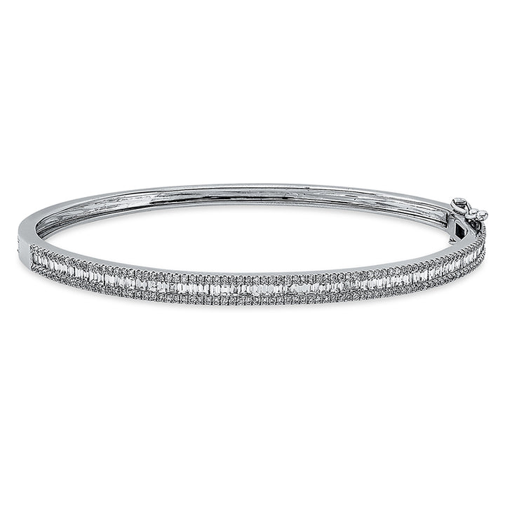 Baguette Armreif Weißgold 18kt Ref-6A905