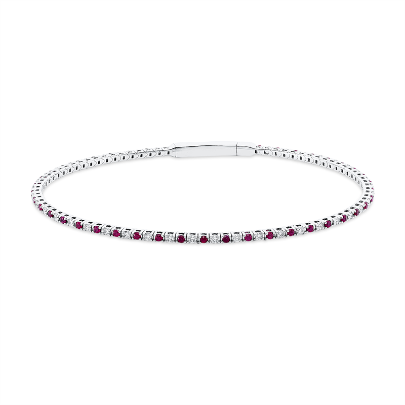 Farbstein Classic Armreif Weißgold 18kt 0,5ct