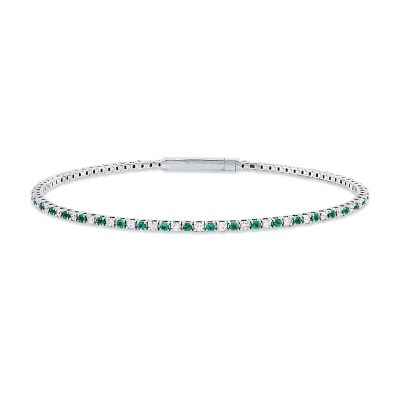 Farbstein Classic Armreif Weißgold 18kt 0,5ct