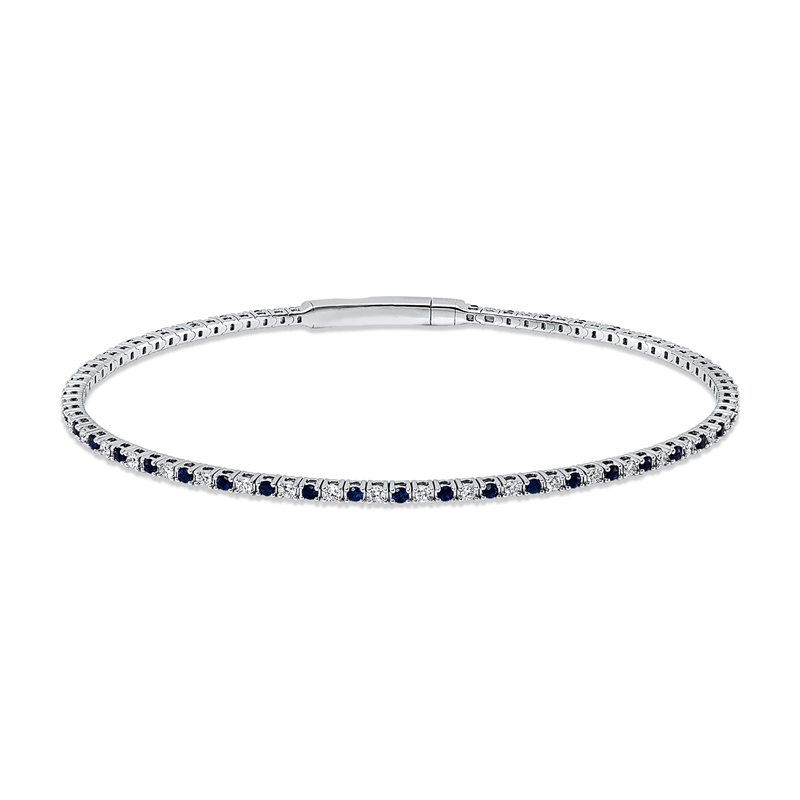 Farbstein Classic Armreif Weißgold 18kt 0,5ct