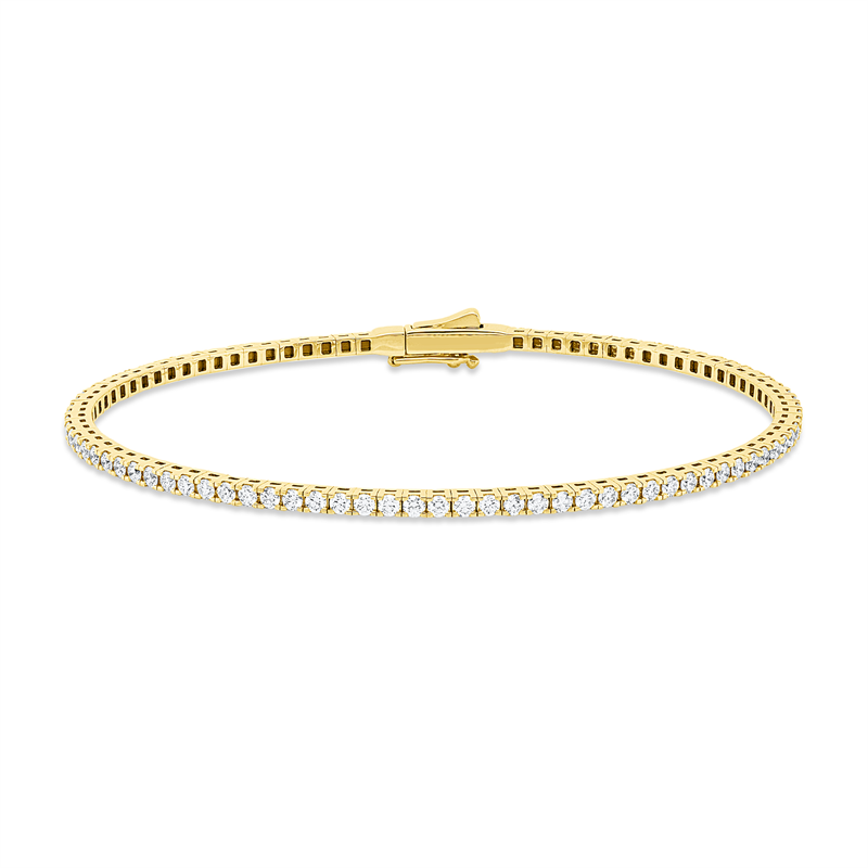 Mehrfachsteinbesatz Armreif Gelbgold 18kt 1,51ct