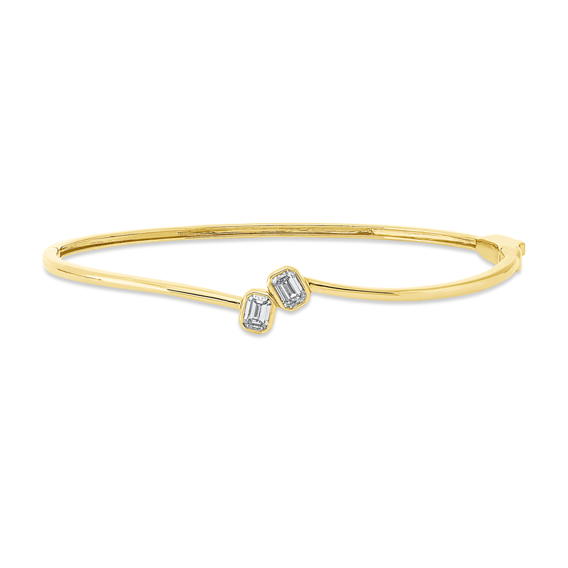 Baguette Armreif Gelbgold 18kt 0,54ct