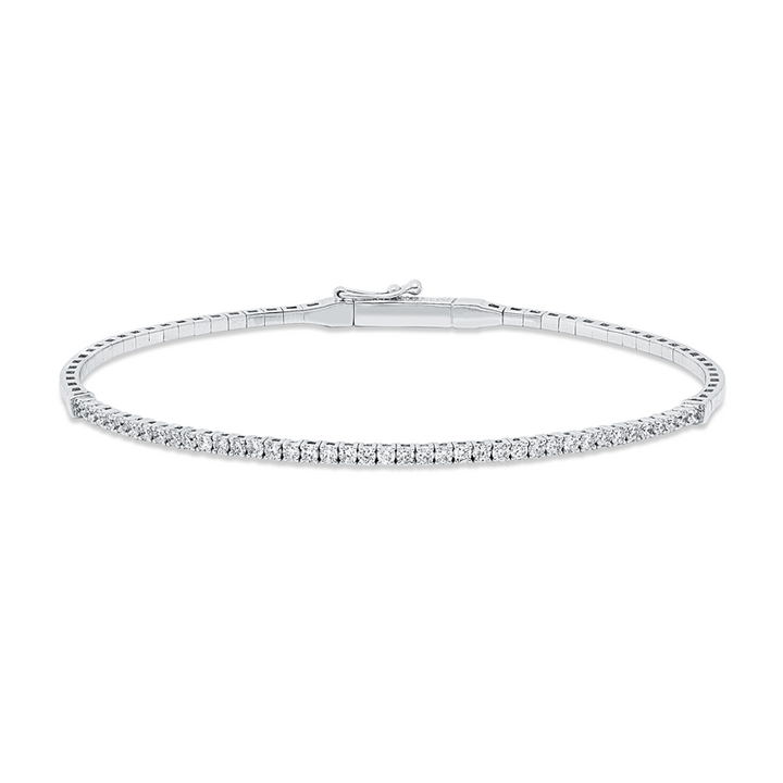 Tennisarmband Armreif Weißgold 18kt Ref-6B652