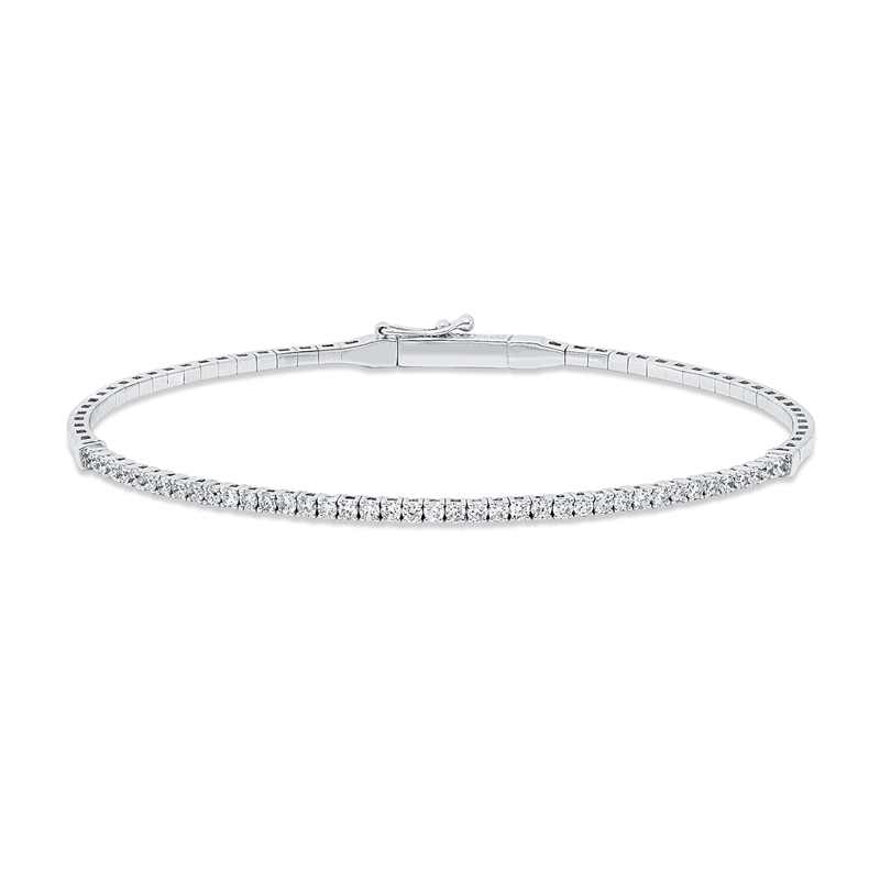 Tennisarmband Armreif Weißgold 18kt Ref-6B652