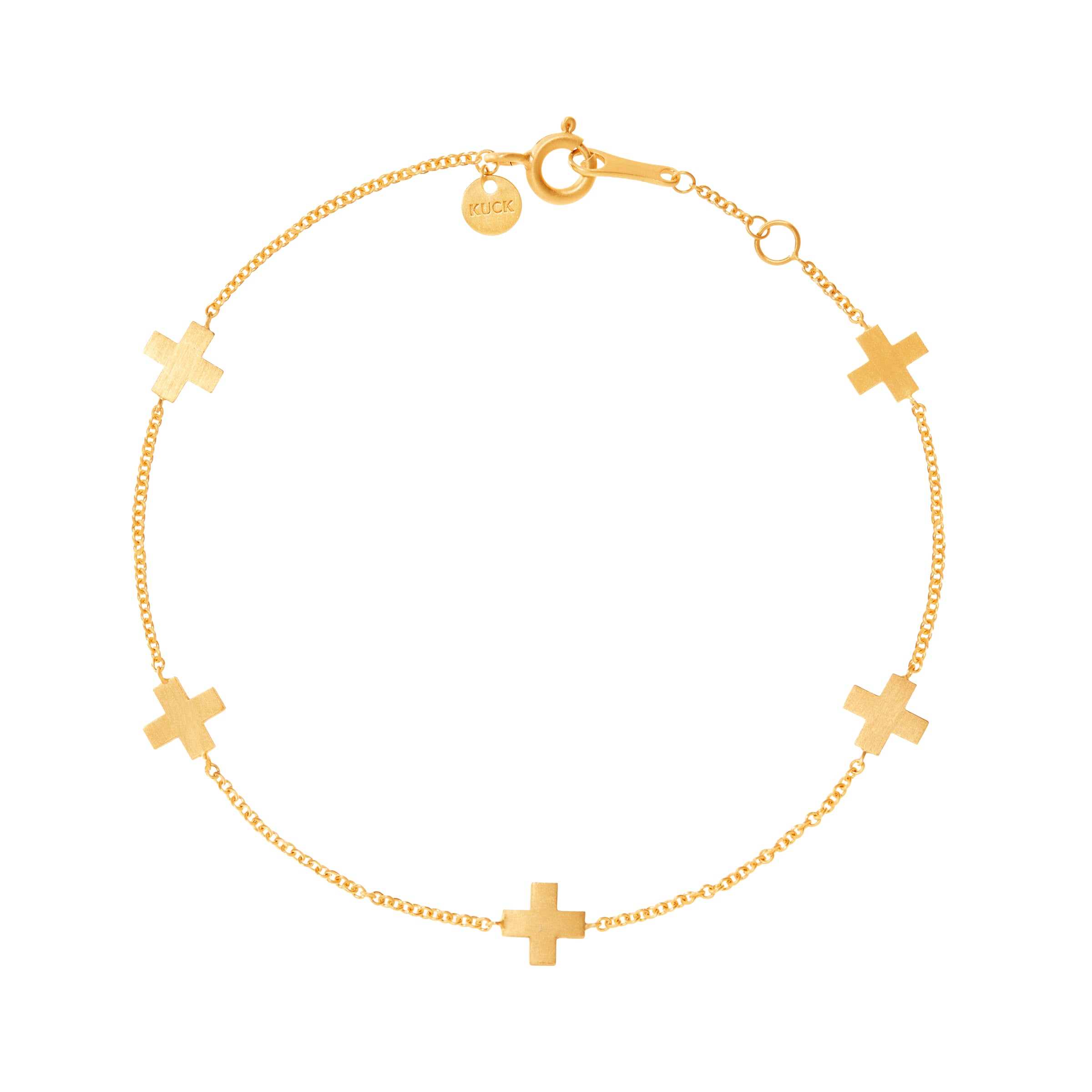 Kreuz Armband pure gold 24kt/18kt